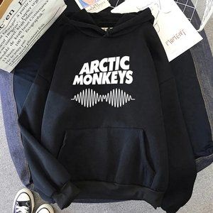Comfortable Rock Arctic Monkeys Print Hoodie Hip Hop Coats Rapper Sweater Unisex